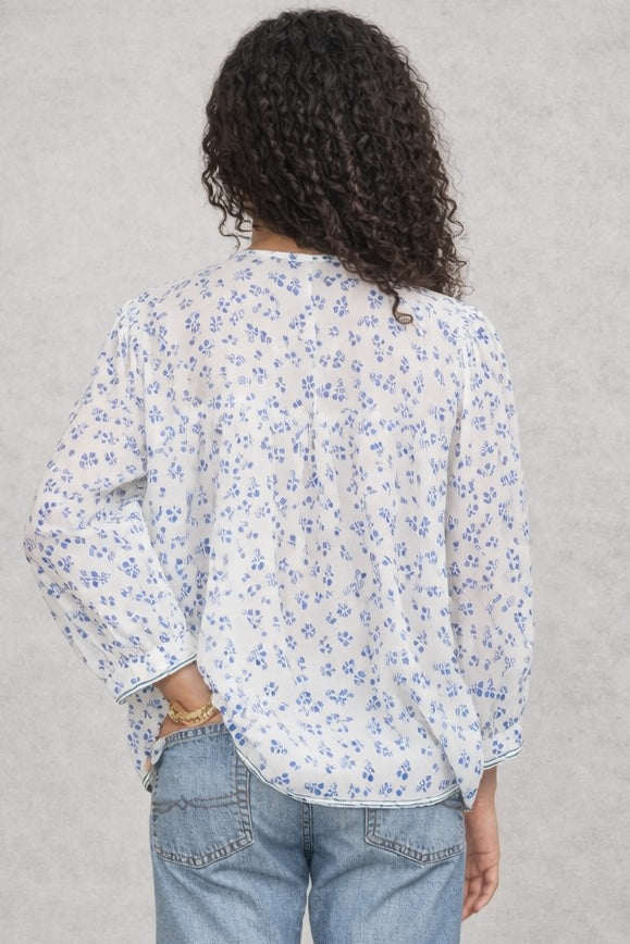 MA.BE Apparel, Caftano in Cotone Microfantasia Edie