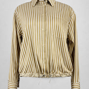 Camicia di Cotone Over a Bastoncino con Coulisse sul Fondo, True Royal