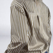 Camicia di Cotone Over a Bastoncino con Coulisse sul Fondo, True Royal