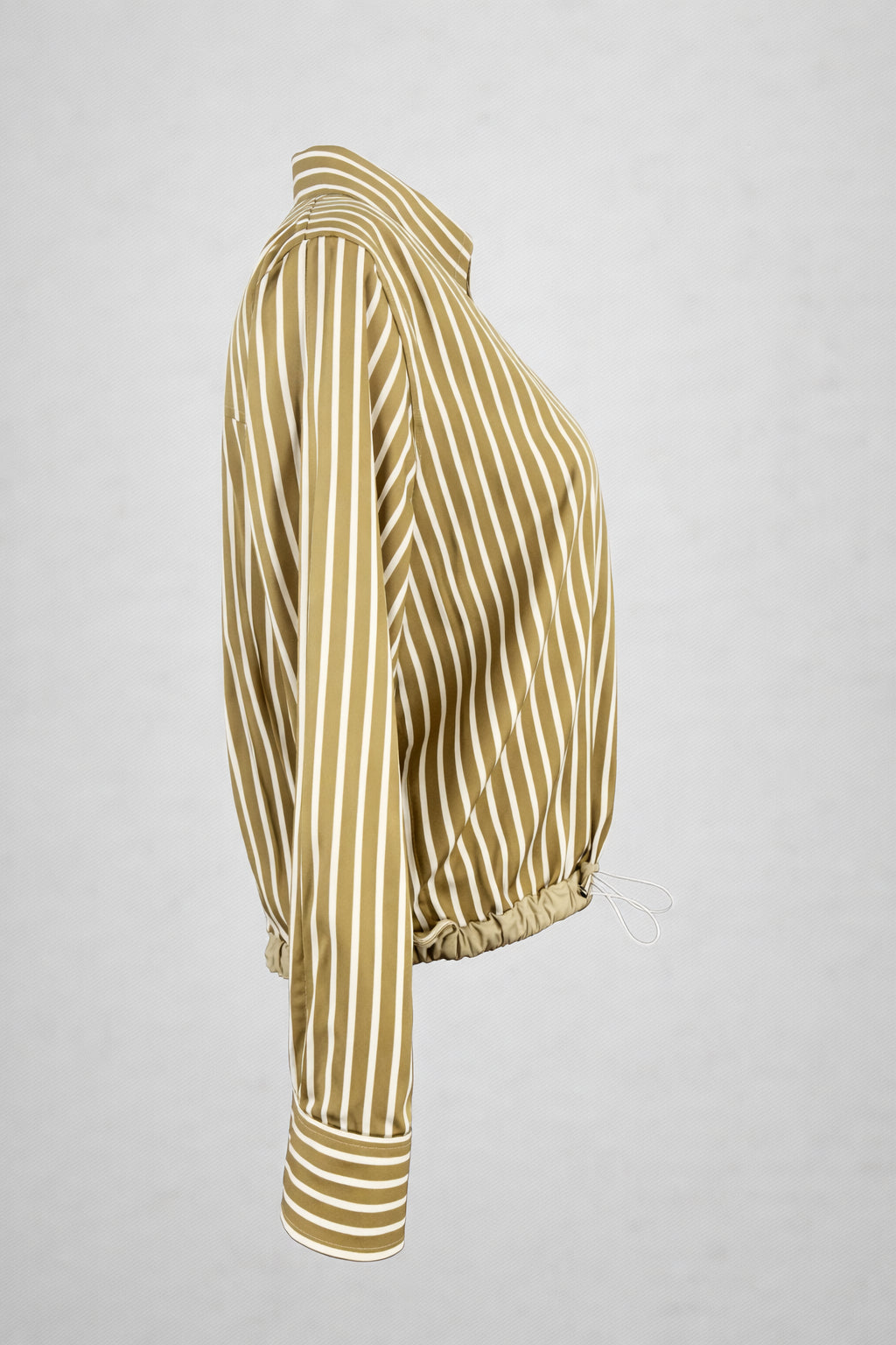 Camicia di Cotone Over a Bastoncino con Coulisse sul Fondo, True Royal