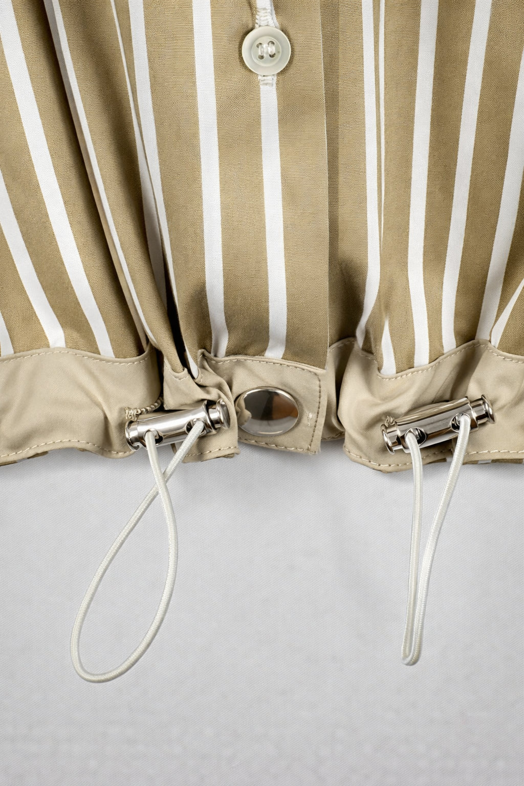 Camicia di Cotone Over a Bastoncino con Coulisse sul Fondo, True Royal