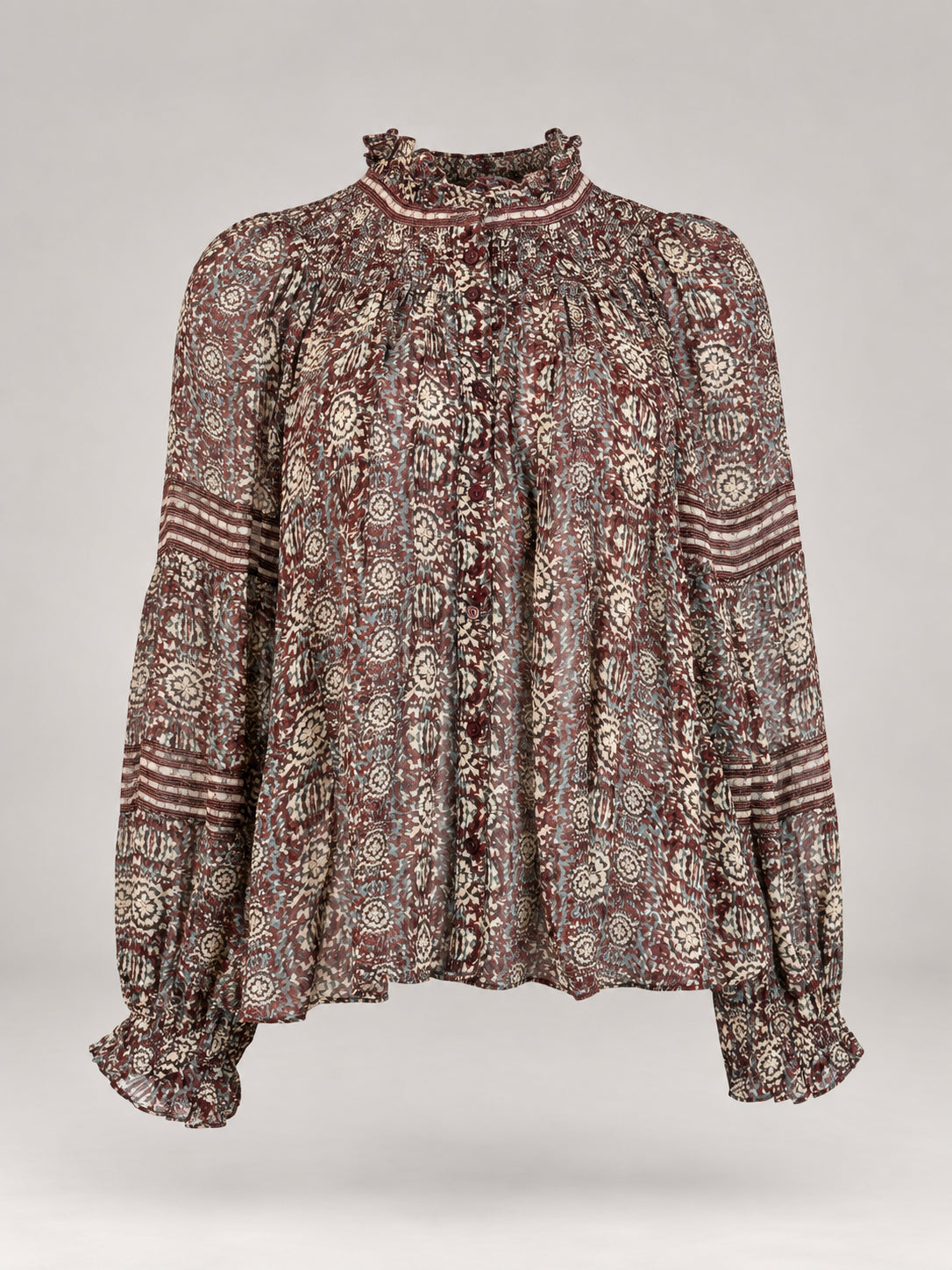 Ba&sh, Blusa Stampata In Viscosa Denna