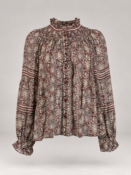 Ba&sh, Blusa Stampata In Viscosa Denna
