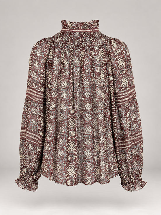 Ba&sh, Blusa Stampata In Viscosa Denna
