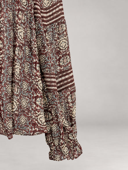 Ba&sh, Blusa Stampata In Viscosa Denna