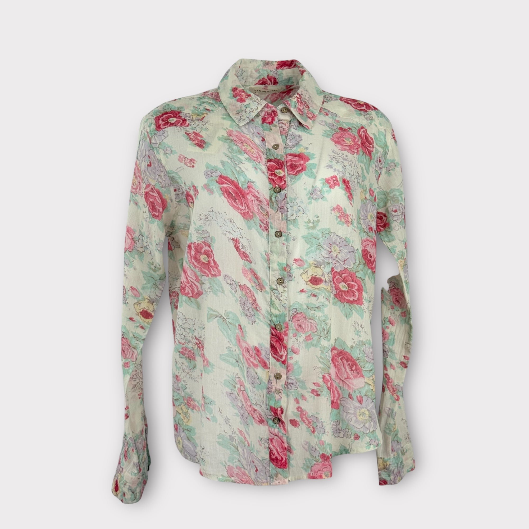 Camicia di Cotone Floreale Maison Hotel