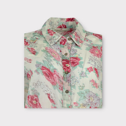 Camicia di Cotone Floreale Maison Hotel