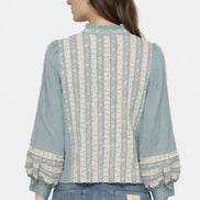 Blusa Azzurra con Pizzo Kirsten, SEA New York