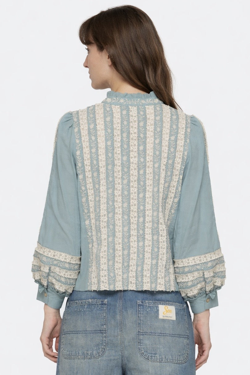 Blusa Azzurra con Pizzo Kirsten, SEA New York