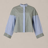 Antik Batik, Camicia Boxy Coreana a Righe Martin