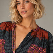 Ba&sh, Camicia in Viscosa Muticolore Olivio