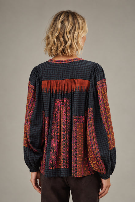 Ba&sh, Camicia in Viscosa Muticolore Olivio