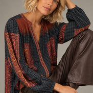 Ba&sh, Camicia in Viscosa Muticolore Olivio