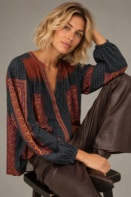 Ba&sh, Camicia in Viscosa Muticolore Olivio
