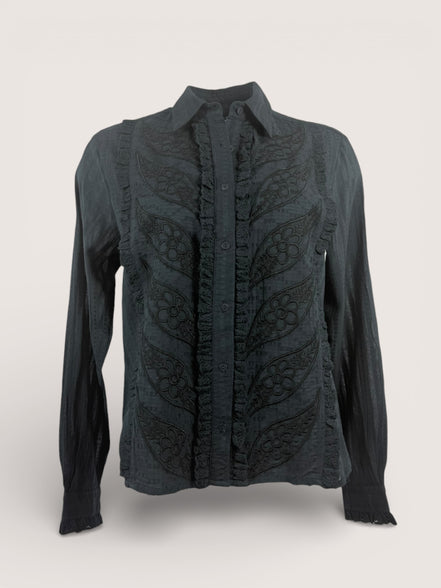 Camcia con Ricami Blu Notte Maison Hotel