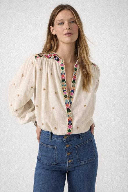 Camicia Coreana Ricamata Cleo Maison Hotel