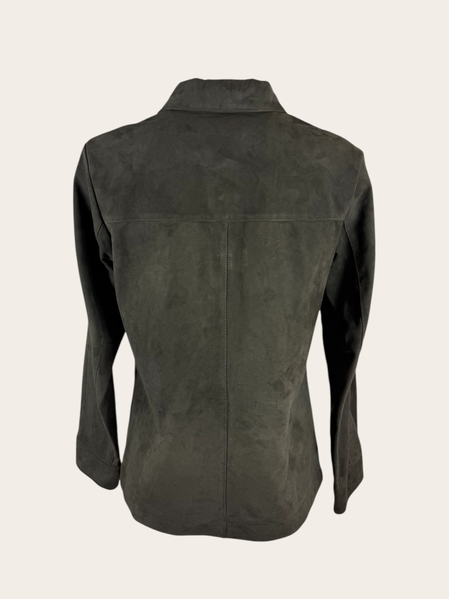 Camicia in Camoscio Slim Fit  con Tasche