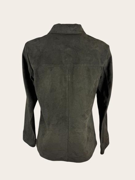 Camicia in Camoscio Slim Fit  con Tasche