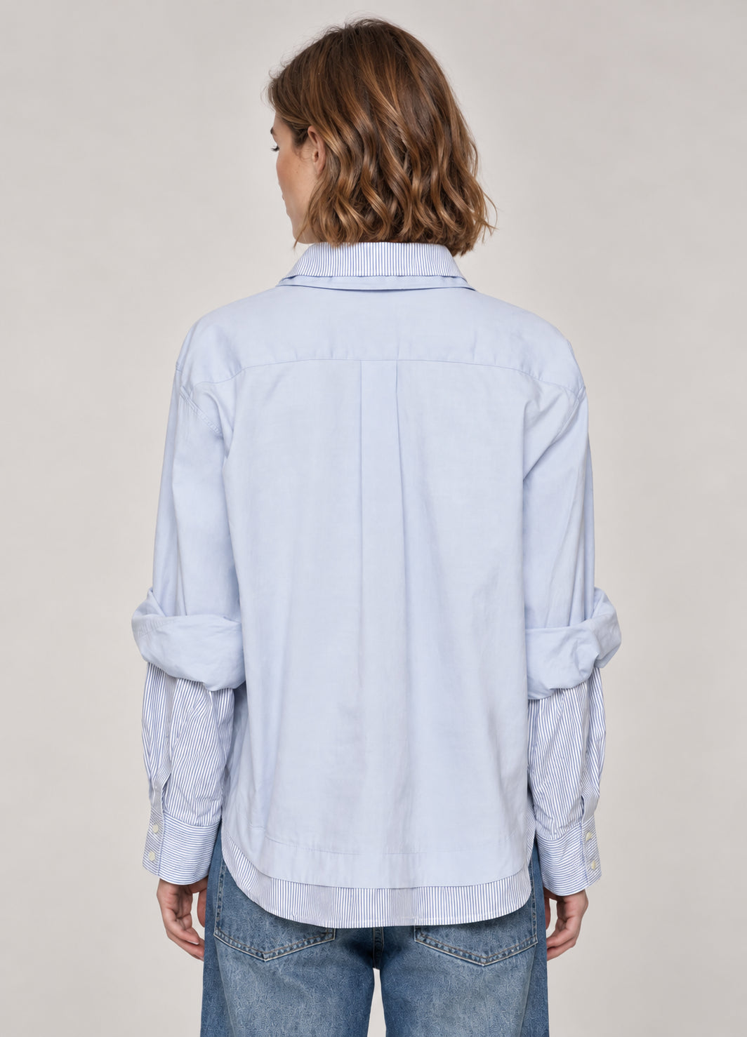 SEA NY, Camicia Taglio Maschile  in Cotone  Doppio Strato