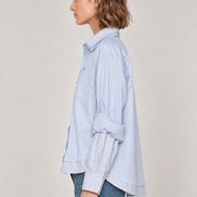SEA NY, Camicia Taglio Maschile  in Cotone  Doppio Strato