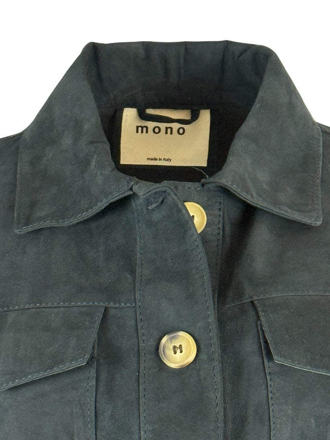 Camicia in Camoscio Slim Fit  con Tasche