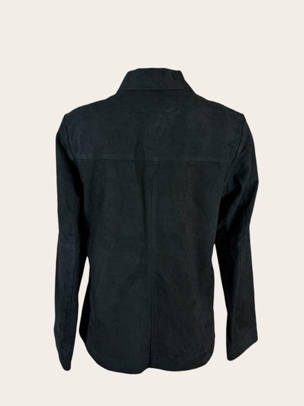 Camicia in Camoscio Slim Fit  con Tasche