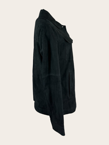 Camicia in Camoscio Slim Fit  con Tasche