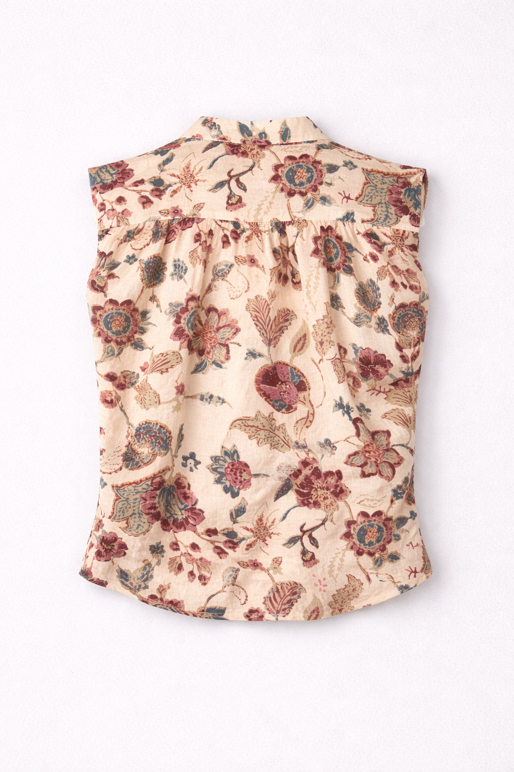Camicia Senza Maniche a Fiori Bianca Maison Hotel