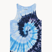 Kujten, Canotta in Lino con Stampa Tie Dye