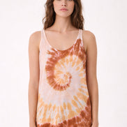 Kujten, Canotta in Lino con Stampa Tie Dye