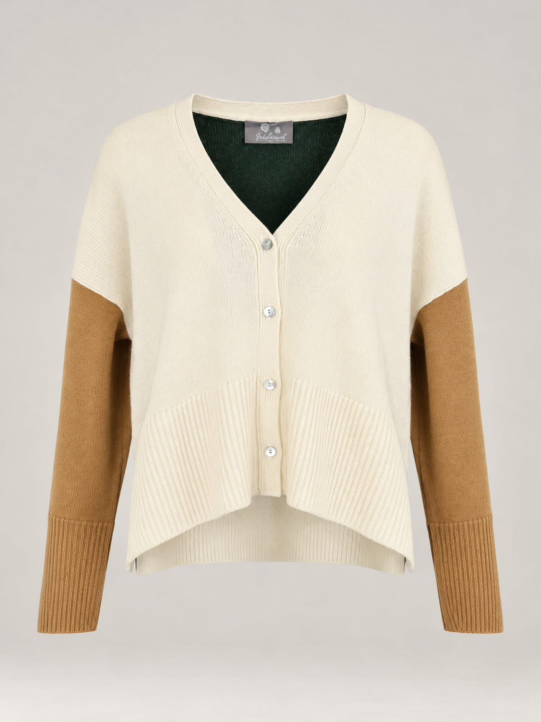 Inland, Cardigan Over in Cashmere Color Block