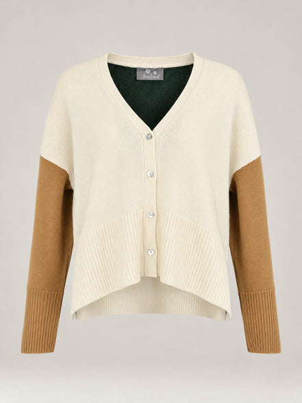 Inland, Cardigan Over in Cashmere Color Block