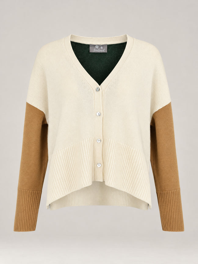 Inland, Cardigan Over in Cashmere Color Block