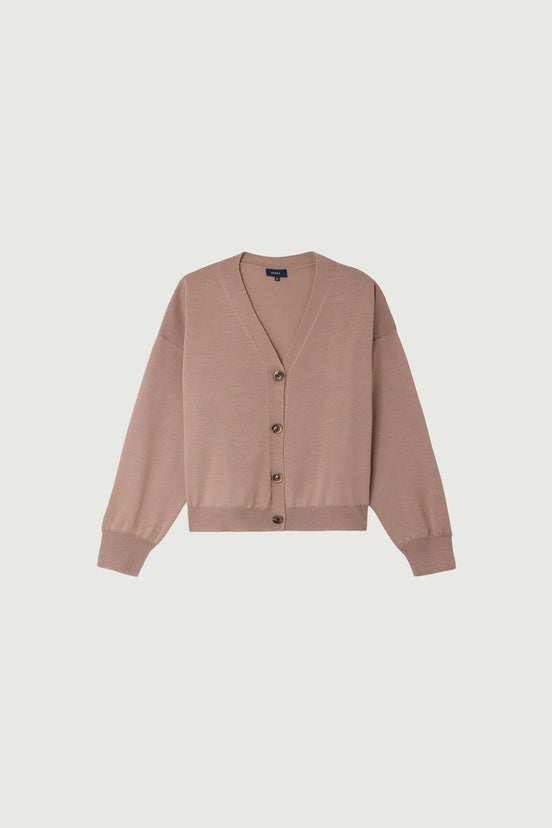 Cardigan a V in Lana Merino Soeur