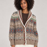 Xirena, Cardigan stile Fair Isle in Alpaca e Lana