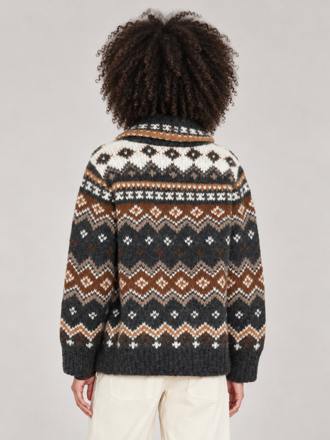 Xirena, Cardigan stile Fair Isle in Alpaca e Lana