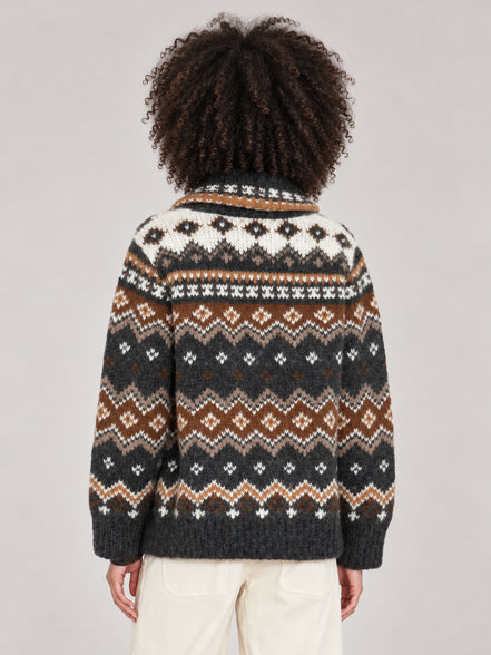 Xirena, Cardigan stile Fair Isle in Alpaca e Lana