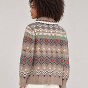 Xirena, Cardigan stile Fair Isle in Alpaca e Lana