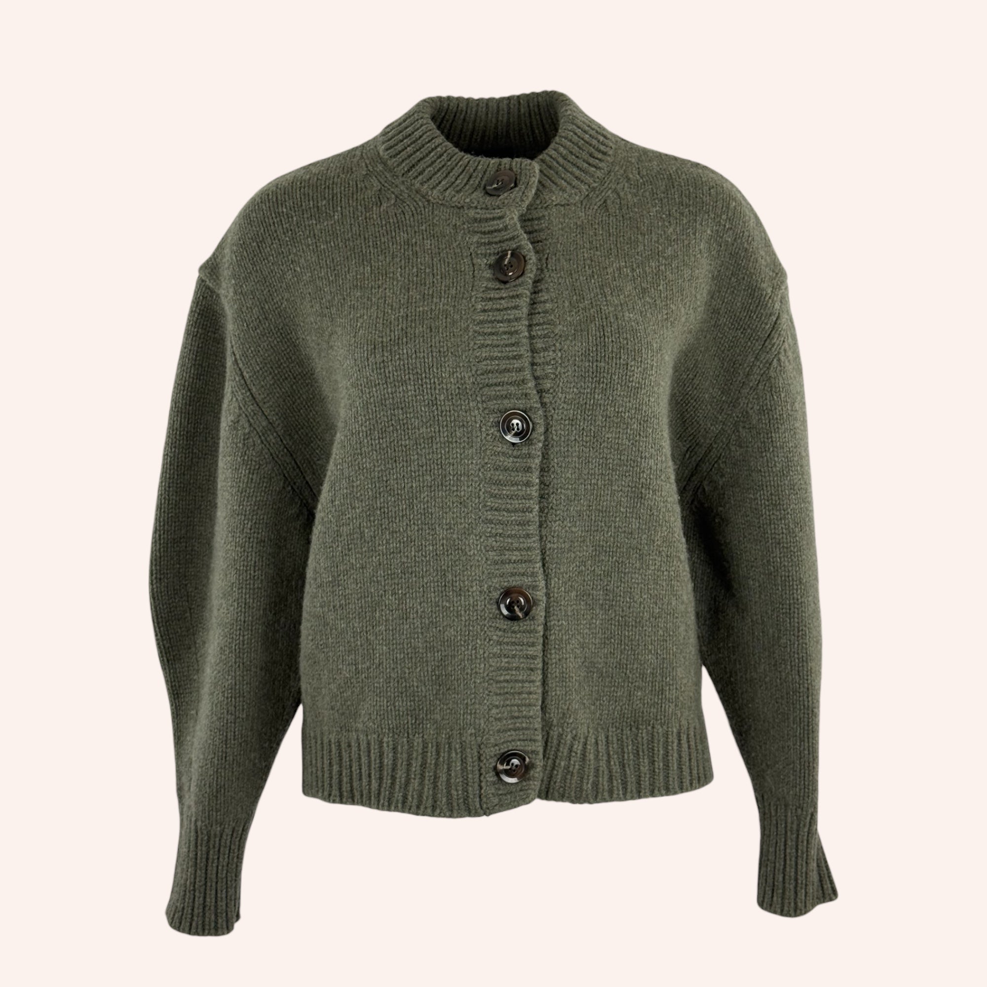 Cardigan Girocollo Maniche Baloon Lana Leonard Soeur