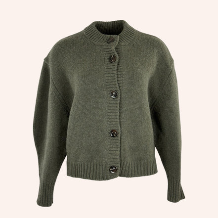 Cardigan Girocollo Maniche Baloon Lana Leonard Soeur