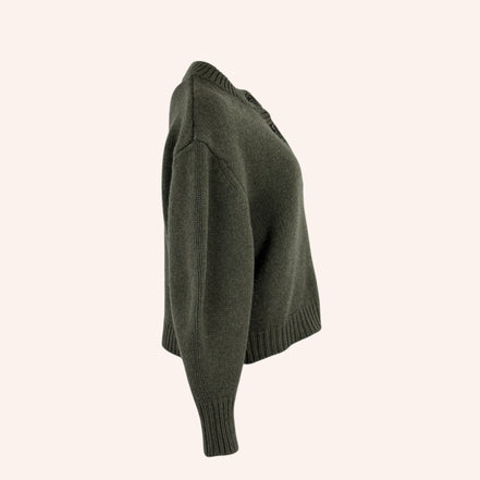 Cardigan Girocollo Maniche Baloon Lana Leonard Soeur