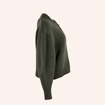 Cardigan Girocollo Maniche Baloon Lana Leonard Soeur