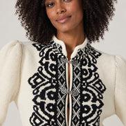 Scarlett Poppies, Cardigan Lana e Cotone in Stile Norvegese