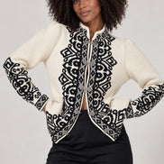 Scarlett Poppies, Cardigan Lana e Cotone in Stile Norvegese