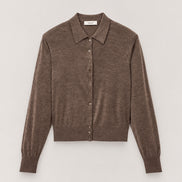 Ba&sh, Cardigan in Lana Extrafine con Spalline, Boston