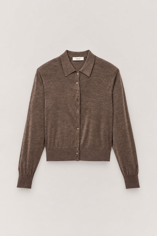Ba&sh, Cardigan in Lana Extrafine con Spalline, Boston