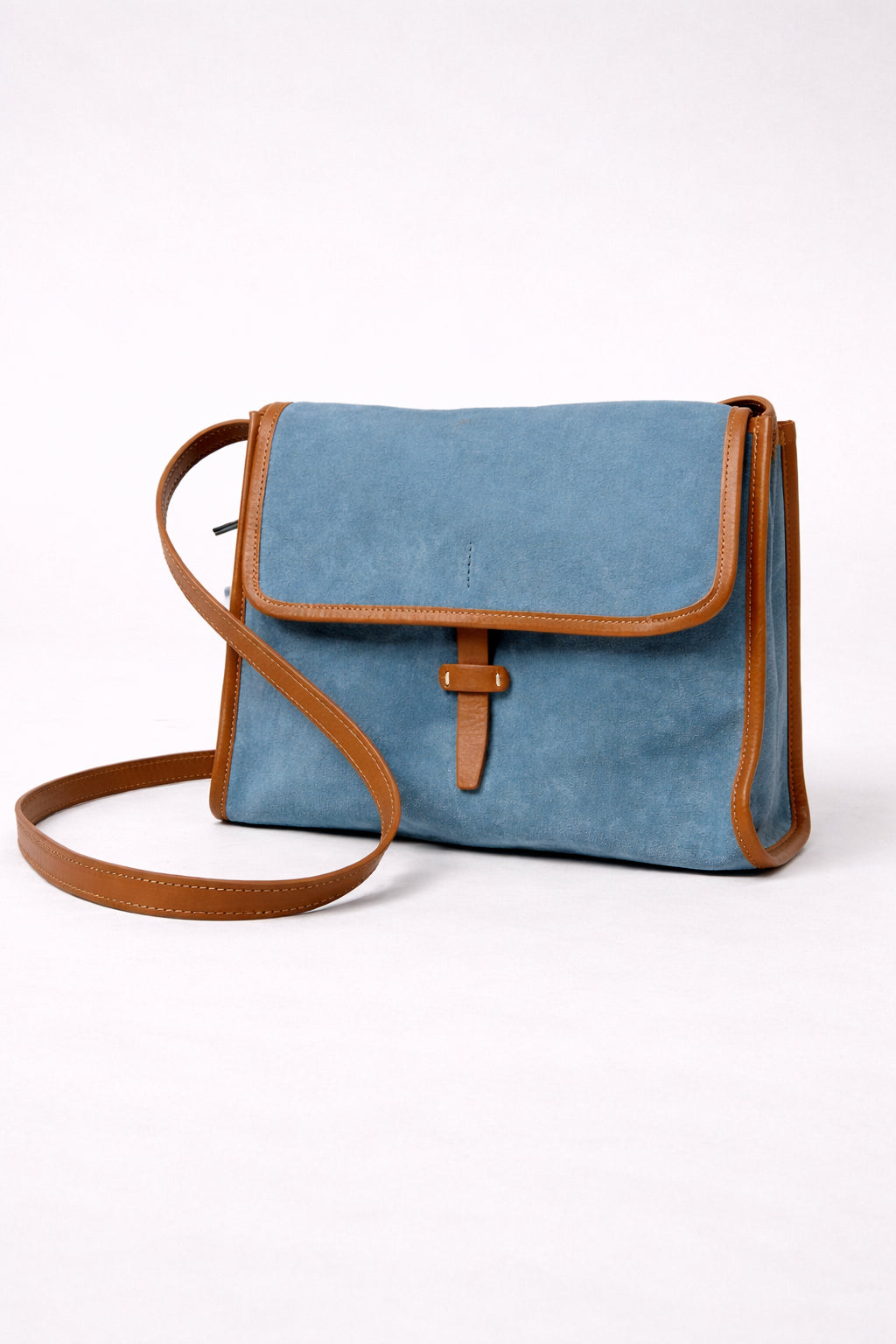 Borsa Cartella in Camoscio Petrolio Massimo Palomba
