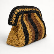 Suncoo, Clutch a Righe in Rafia Arvel