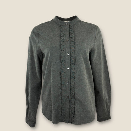 Camicia Coreana in Flanella con Rouches Em...ma