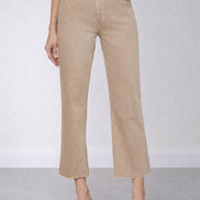 Denim Crop Wide Leg Biscuit Wanda L'Agence